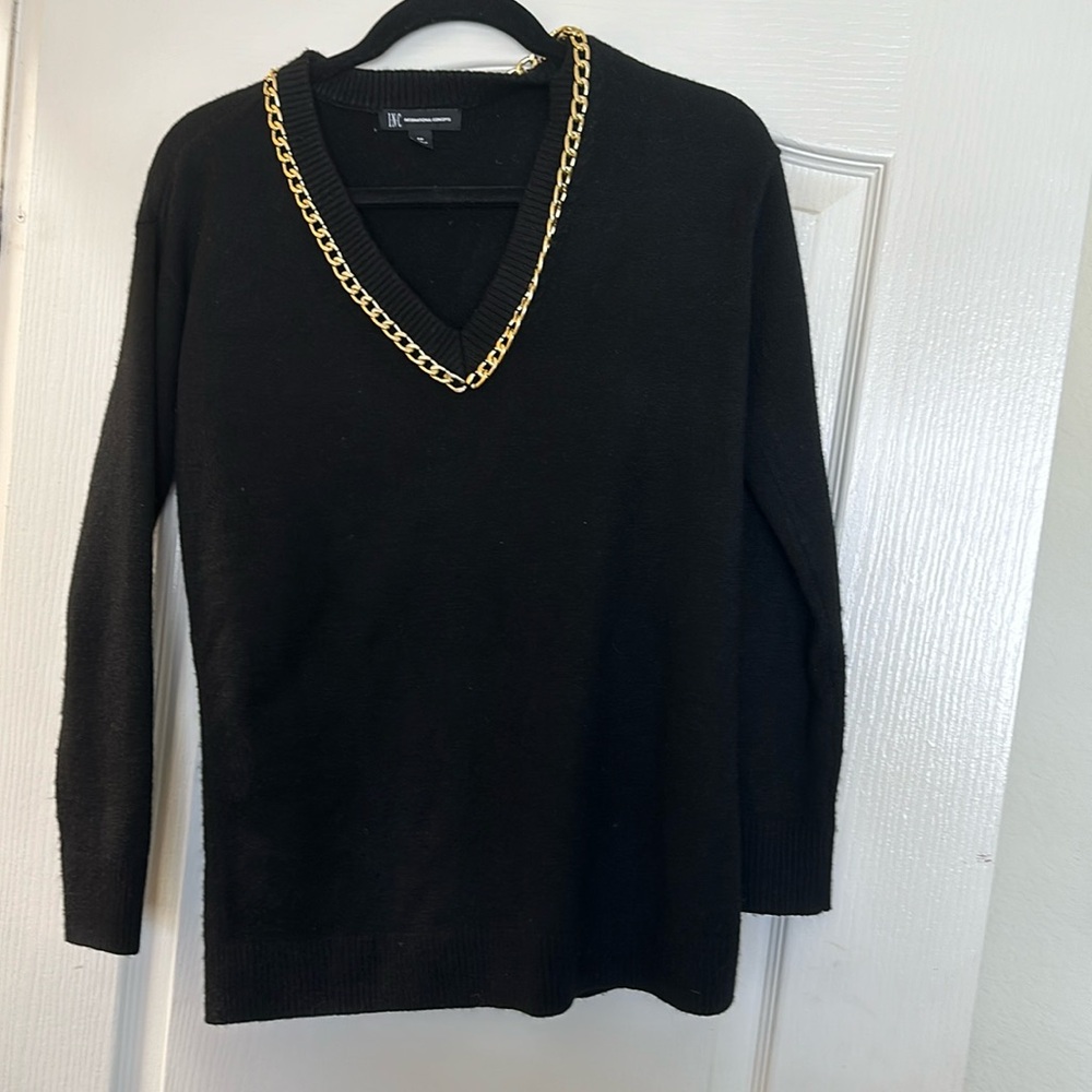 I.N.C Gold Chain Sweater
